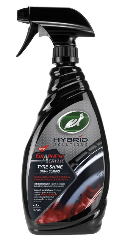 Turtle Wax Graphene Acrylic TYRE SHINE Spray Coating 680ml – lesk na pneumatiky