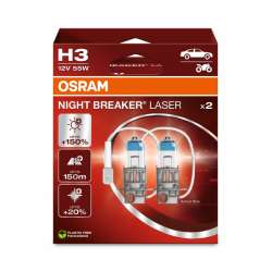 H3 OSRAM  Night Breaker Laser +150% BOX 2ks